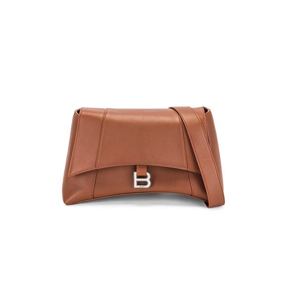 Balenciaga Medium Brown Soft Hourglass Shoulder Bag Size OS - Picture 1 of 9